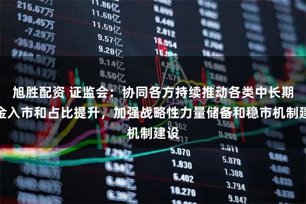 旭胜配资 证监会：协同各方持续推动各类中长期资金入市和占比提升，加强战略性力量储备和稳市机制建设